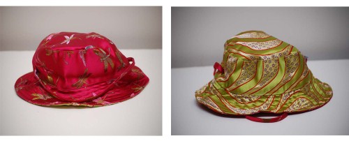 Pink Dragonfly & Green Girl Swirl Baby hat