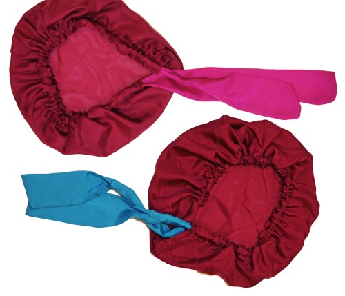 Girls Silk Sleep Cap - Red Ruby