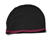 Beanie-Black/Black Violet Trim