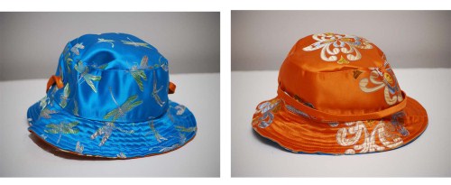 Blue Dragonfly & Orange Blossom Baby Hat