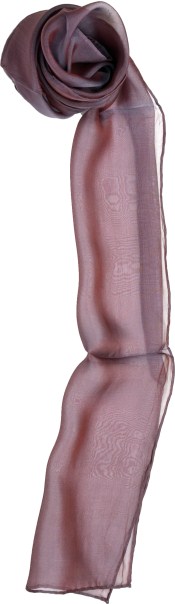 Iridescent Chiffon Silk Scarf - Misty Lilac