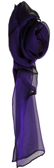 Iridescent Chiffon Silk- Black Plum