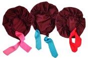 Girls Silk Sleep Cap - Plum