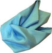 Extra Large Silk Scarf- Ahhh Aquamarine