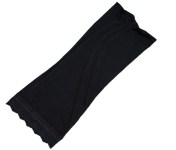 Loc Tube-Black/Black Lace Trim