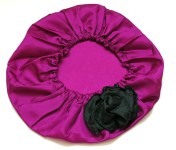 Habutai Silk Bonnet-Fuchsia