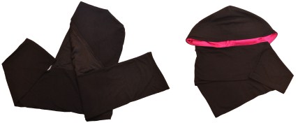 Silk-Lined Hooded Scarf