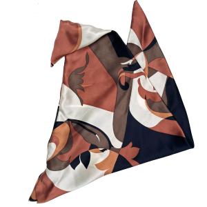 Triangle scarf - Brown Geo